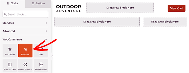 WordPress-checkout-block - SeedProd Choose the SeedProd WooCommerce checkout block