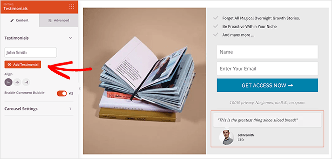 add-multiple-testimonials-to-WordPress-page - SeedProd Add multiple testimonials in WordPress