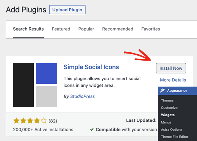 install-simple-social-icons - SeedProd Install Simple Social Icons