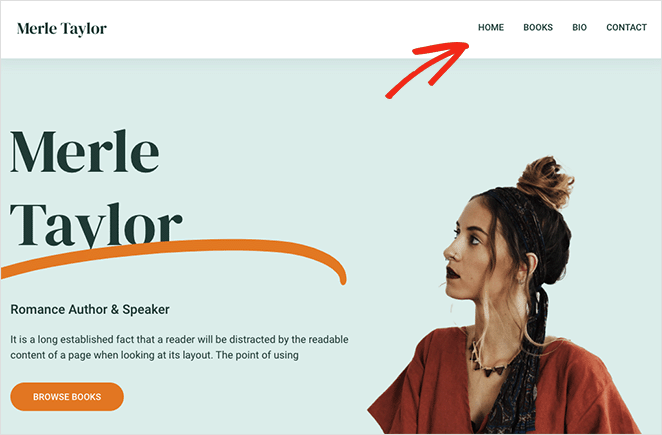navigation-menu-example - SeedProd Navigation menu with core WordPress pages