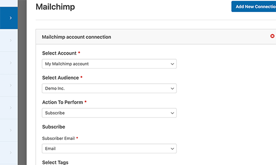 mailchimp-api-settings - SeedProd Mailchimp integration settings WPForms