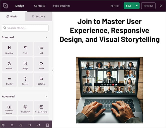 web-page-with-new-image - SeedProd Add AI images to your landing page